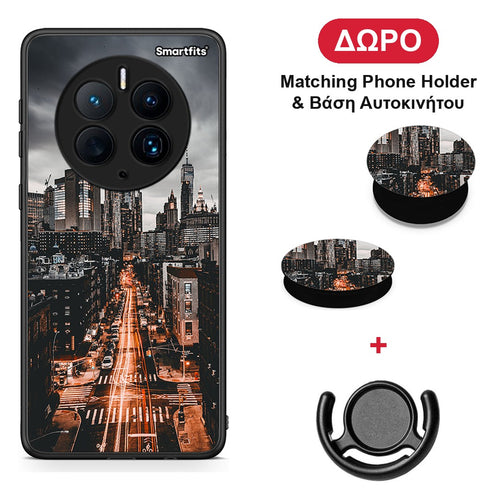 City Lights - Huawei Mate 50 Pro θήκη + Δώρο Phone Holder & Βάση Αυτοκινήτου