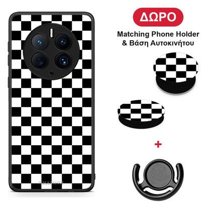 Geometric Squares - Huawei Mate 50 Pro θήκη + Δώρο Phone Holder & Βάση Αυτοκινήτου