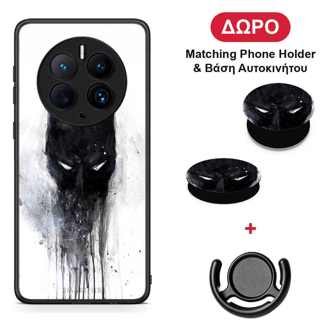 Hero Paint Bat - Huawei Mate 50 Pro θήκη + Δώρο Phone Holder & Βάση Αυτοκινήτου