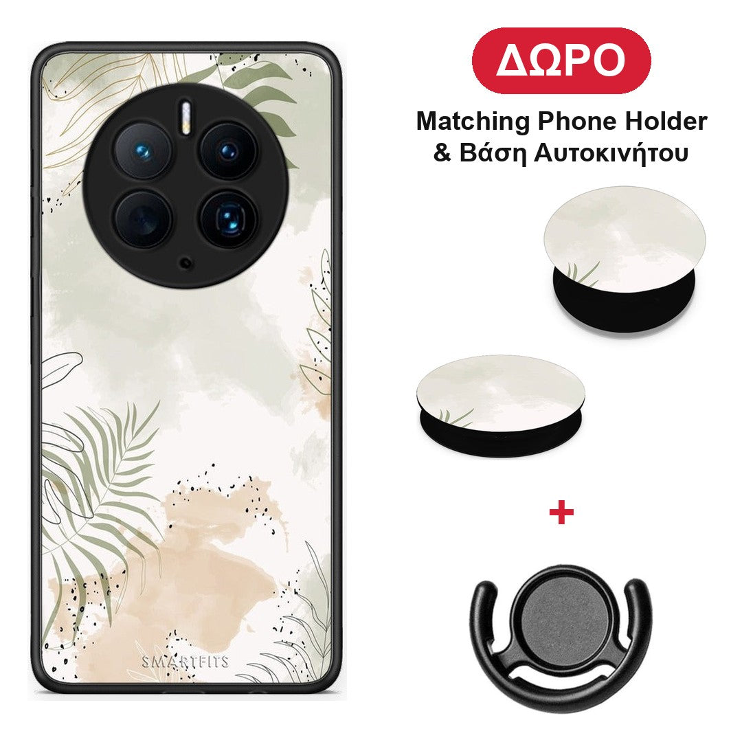 Nude Plants - Huawei Mate 50 Pro θήκη + Δώρο Phone Holder & Βάση Αυτοκινήτου