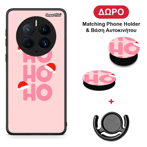 Xmas Ho Ho Ho - Huawei Mate 50 Pro θήκη + Δώρο Phone Holder & Βάση Αυτοκινήτου