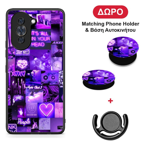 Collage Stay Wild - Huawei Nova 10 θήκη + Δώρο Phone Holder & Βάση Αυτοκινήτου