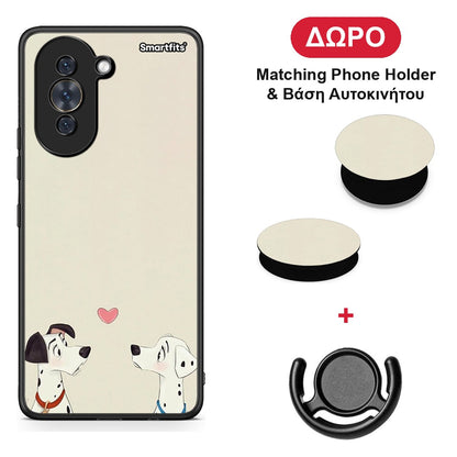 Dalmatians Love - Huawei Nova 10 θήκη + Δώρο Phone Holder & Βάση Αυτοκινήτου