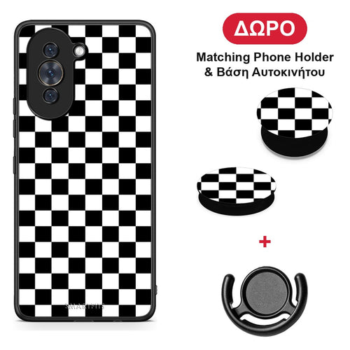 Geometric Squares - Huawei Nova 10 θήκη + Δώρο Phone Holder & Βάση Αυτοκινήτου