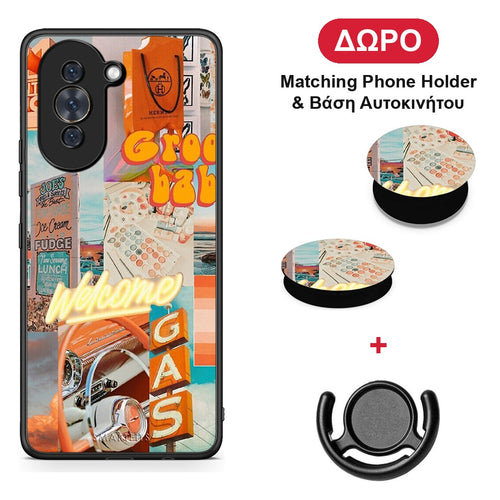 Groovy Babe - Huawei Nova 10 θήκη + Δώρο Phone Holder & Βάση Αυτοκινήτου