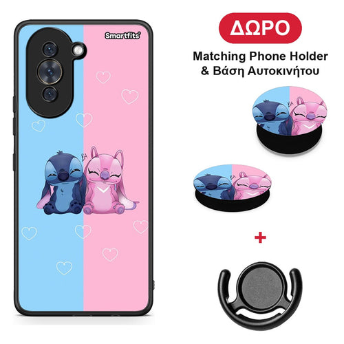 Stitch And Angel - Huawei Nova 10 θήκη + Δώρο Phone Holder & Βάση Αυτοκινήτου