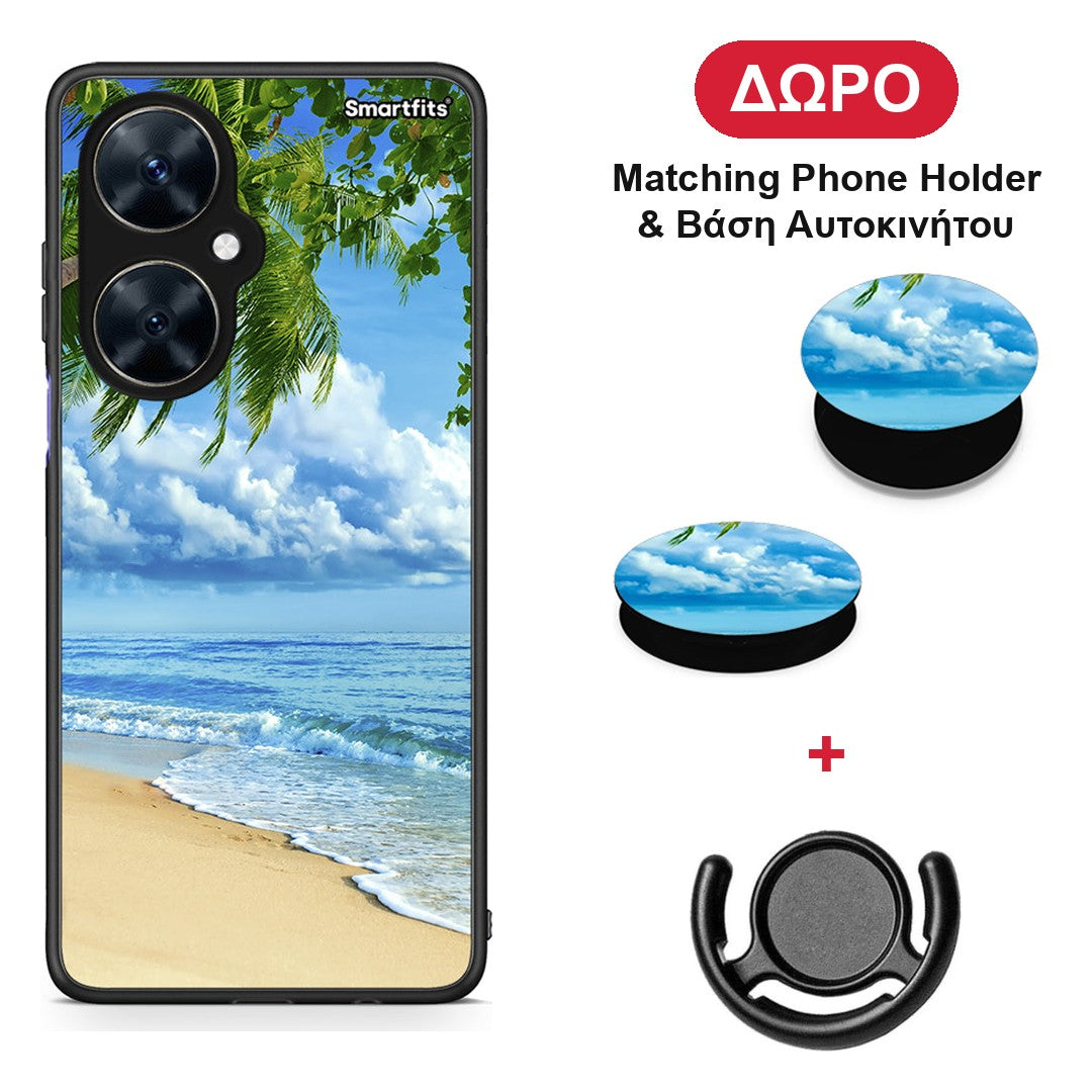 Beautiful Beach - Huawei Nova 11i θήκη + Δώρο Phone Holder & Βάση Αυτοκινήτου
