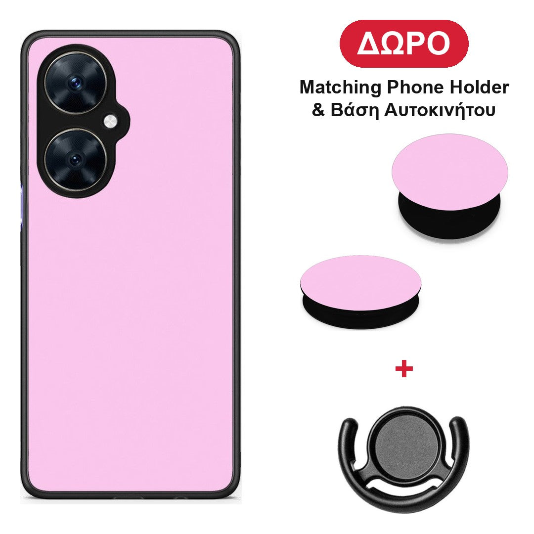 Cotton Candy Pink - Huawei Nova 11i θήκη + Δώρο Phone Holder & Βάση Αυτοκινήτου