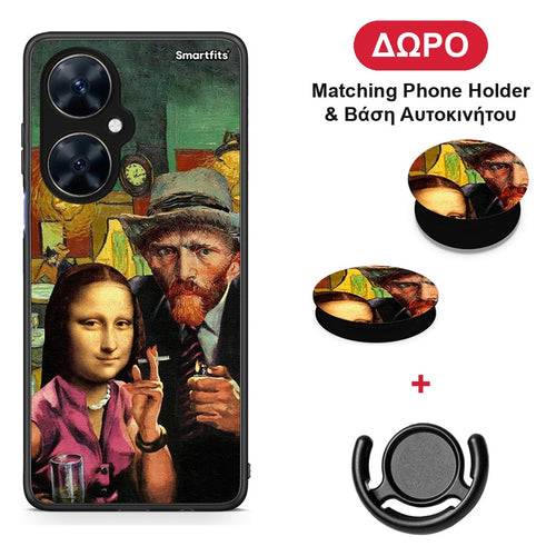 Funny Art - Huawei Nova 11i θήκη + Δώρο Phone Holder & Βάση Αυτοκινήτου