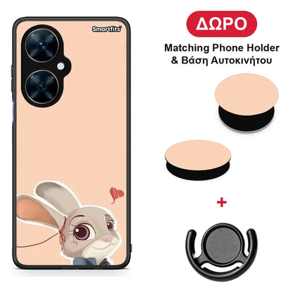 Nick Wilde And Judy Hopps Love 2 - Huawei Nova 11i θήκη + Δώρο Phone Holder & Βάση Αυτοκινήτου
