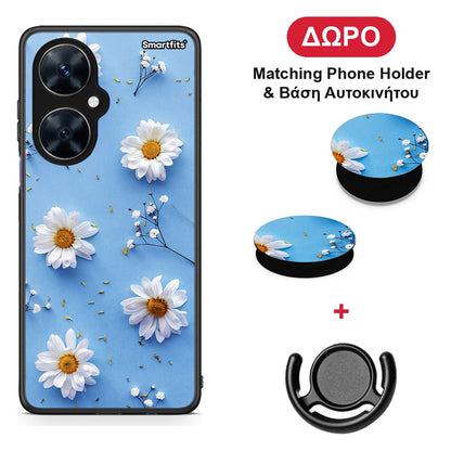 Real Daisies - Huawei Nova 11i θήκη + Δώρο Phone Holder & Βάση Αυτοκινήτου