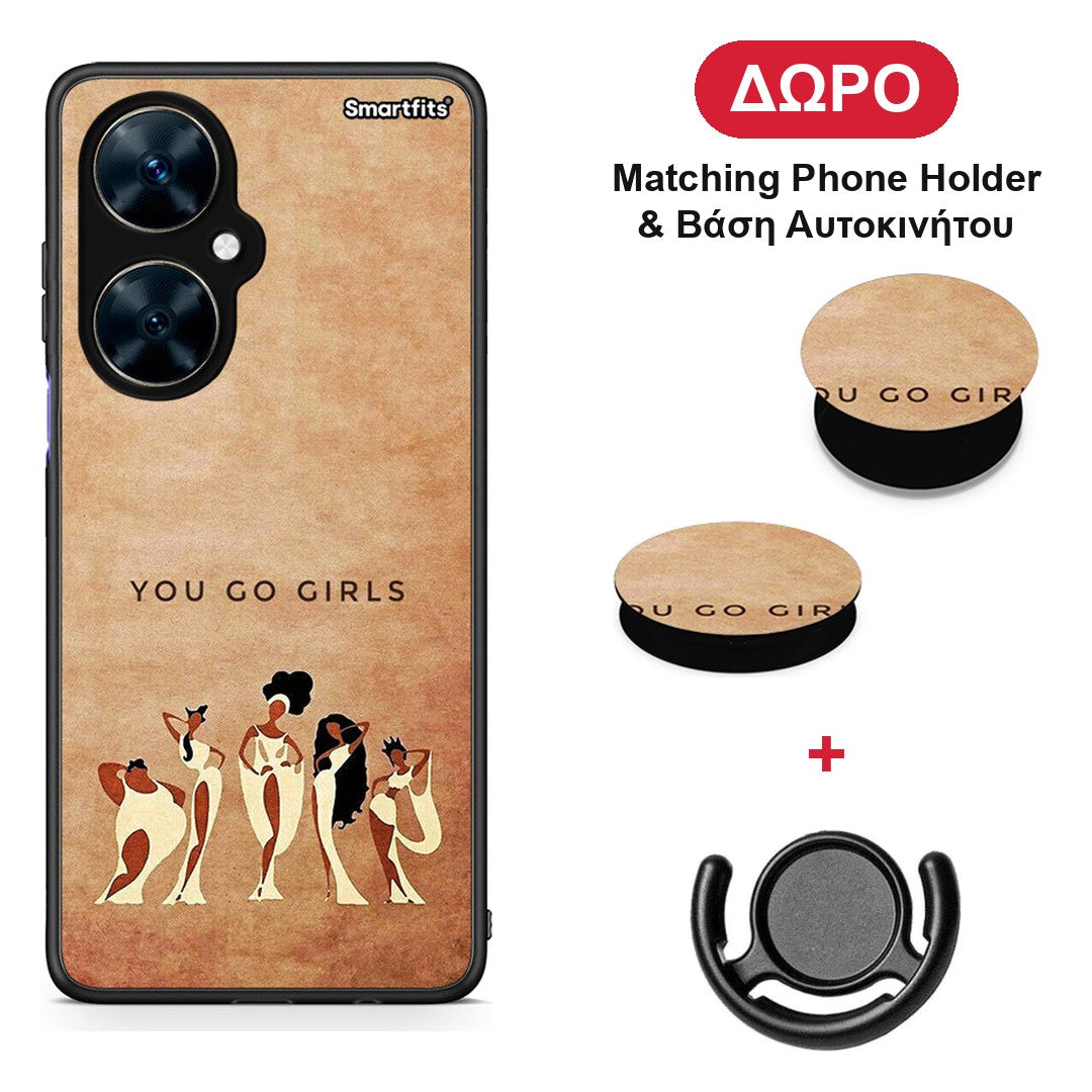 You Go Girl - Huawei Nova 11i θήκη + Δώρο Phone Holder & Βάση Αυτοκινήτου