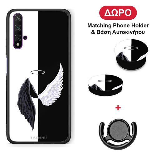 Angels Demons - Huawei Nova 5T / Honor 20 θήκη + Δώρο Phone Holder & Βάση Αυτοκινήτου