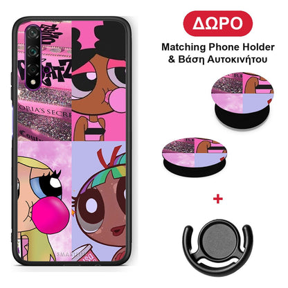 Bubble Girls - Huawei Nova 5T / Honor 20 θήκη + Δώρο Phone Holder & Βάση Αυτοκινήτου