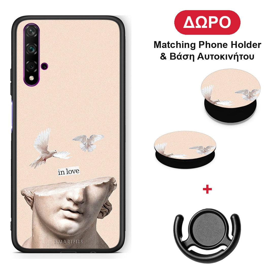In Love - Huawei Nova 5T / Honor 20 θήκη + Δώρο Phone Holder & Βάση Αυτοκινήτου