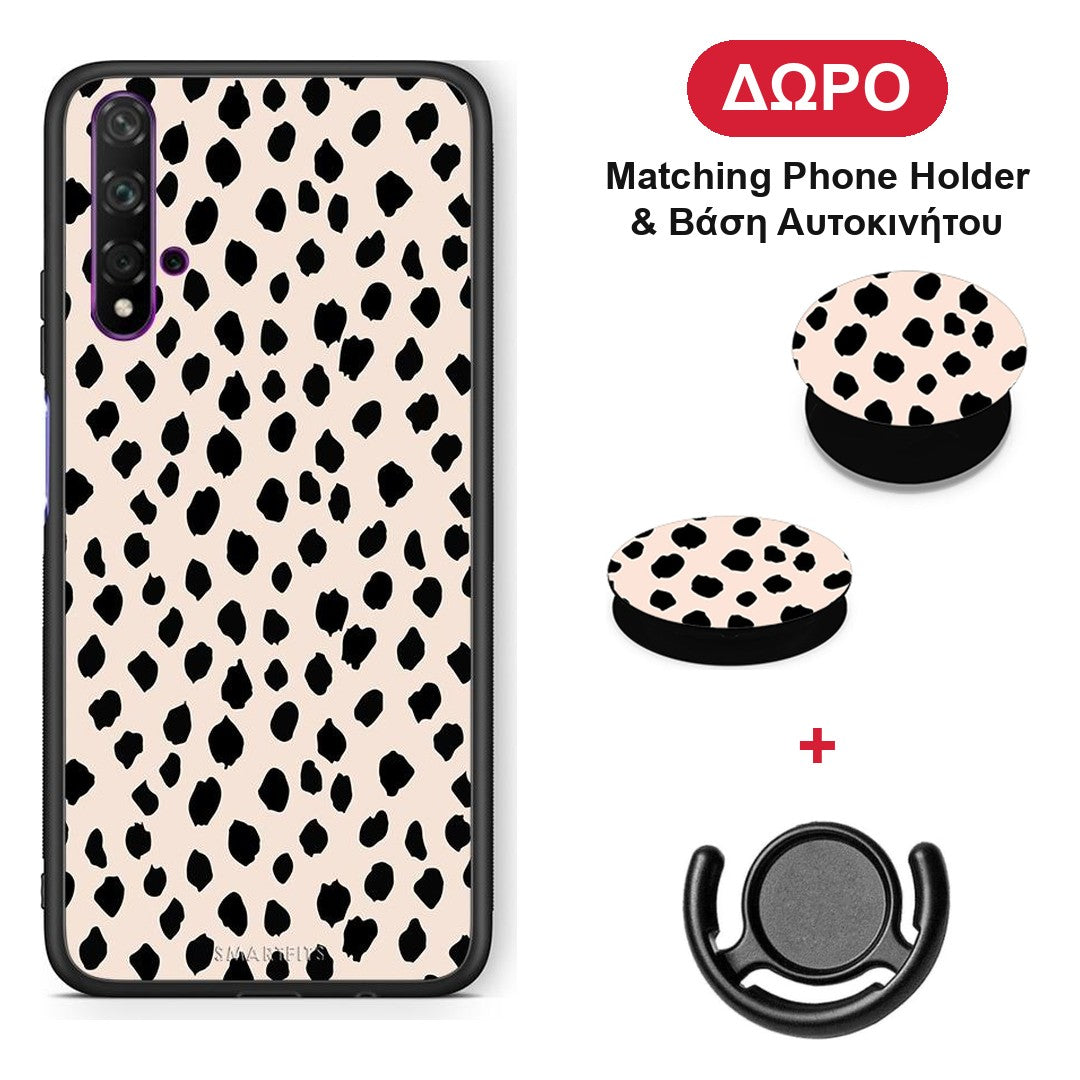 New Polka Dots - Huawei Nova 5T / Honor 20 θήκη + Δώρο Phone Holder & Βάση Αυτοκινήτου