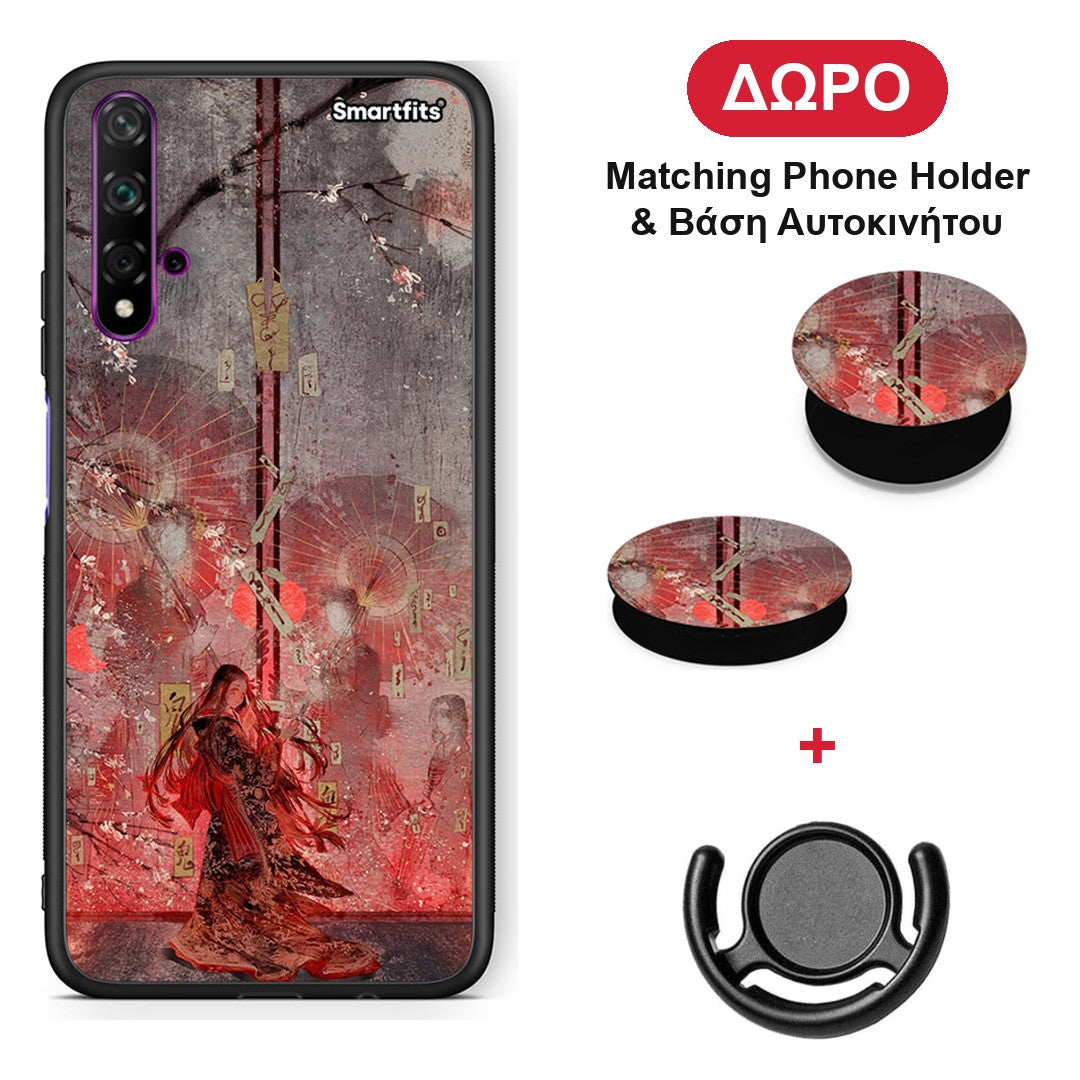 Nezuko Kamado - Huawei Nova 5T / Honor 20 θήκη + Δώρο Phone Holder & Βάση Αυτοκινήτου