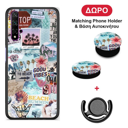Summer Vibes - Huawei Nova 5T / Honor 20 θήκη + Δώρο Phone Holder & Βάση Αυτοκινήτου