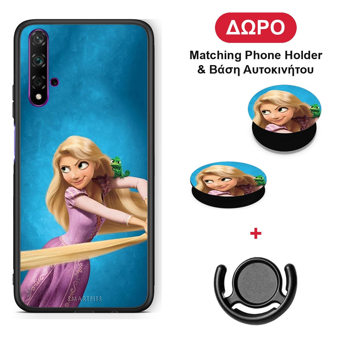 Tangled 2 - Huawei Nova 5T / Honor 20 θήκη + Δώρο Phone Holder & Βάση Αυτοκινήτου