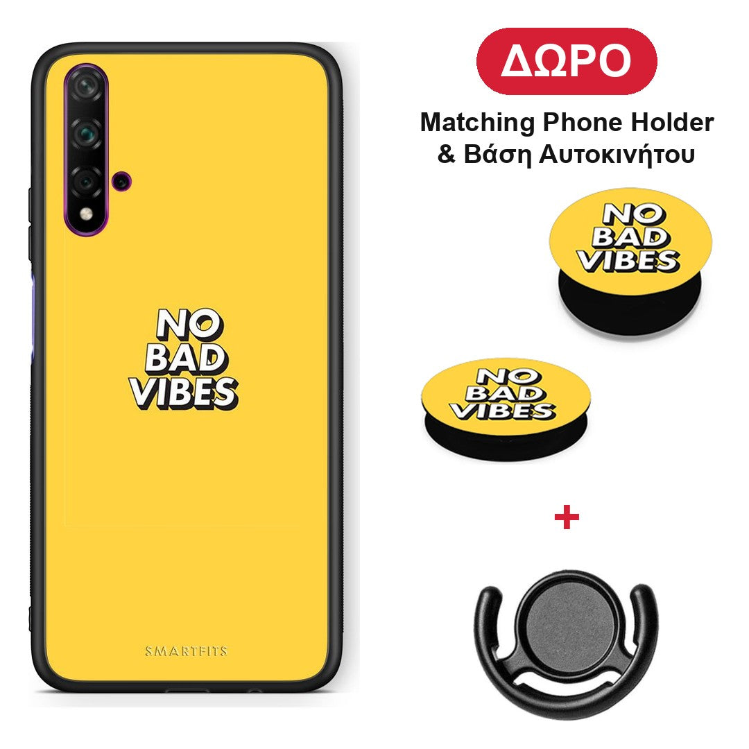 Text Vibes - Huawei Nova 5T / Honor 20 θήκη + Δώρο Phone Holder & Βάση Αυτοκινήτου