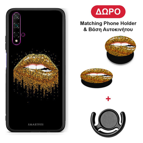 Valentine Golden - Huawei Nova 5T / Honor 20 θήκη + Δώρο Phone Holder & Βάση Αυτοκινήτου