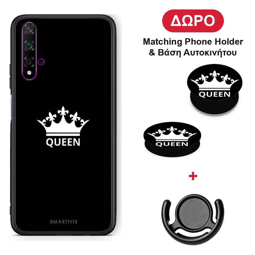 Valentine Queen - Huawei Nova 5T / Honor 20 θήκη + Δώρο Phone Holder & Βάση Αυτοκινήτου