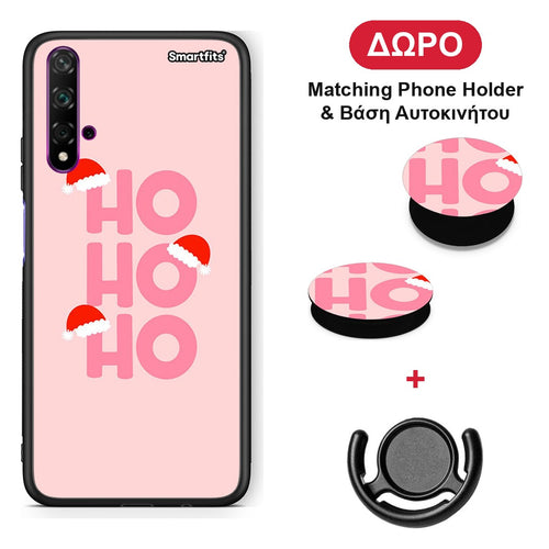 Xmas Ho Ho Ho - Huawei Nova 5T / Honor 20 θήκη + Δώρο Phone Holder & Βάση Αυτοκινήτου
