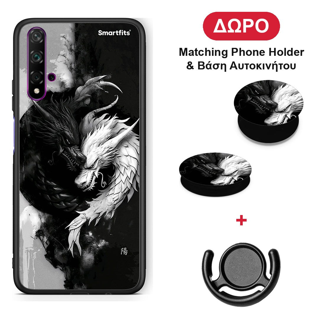 Yin Yang - Huawei Nova 5T / Honor 20 θήκη + Δώρο Phone Holder & Βάση Αυτοκινήτου