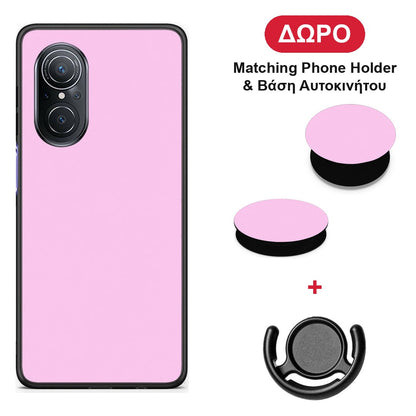 Cotton Candy Pink - Huawei Nova 9 SE θήκη + Δώρο Phone Holder & Βάση Αυτοκινήτου
