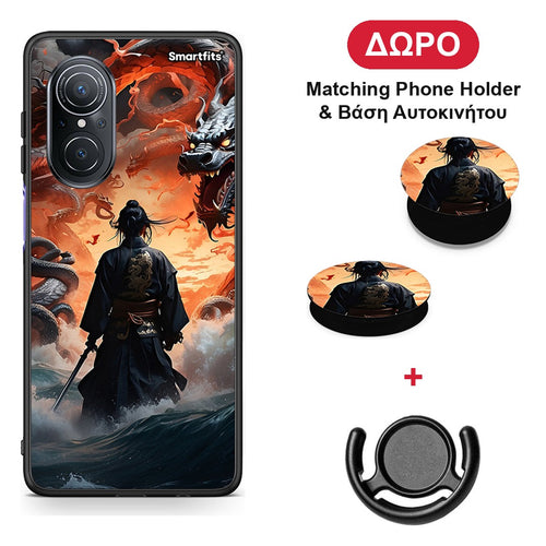 Dragons Fight - Huawei Nova 9 SE θήκη + Δώρο Phone Holder & Βάση Αυτοκινήτου