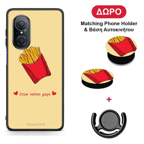 Fries Before Guys - Huawei Nova 9 SE θήκη + Δώρο Phone Holder & Βάση Αυτοκινήτου