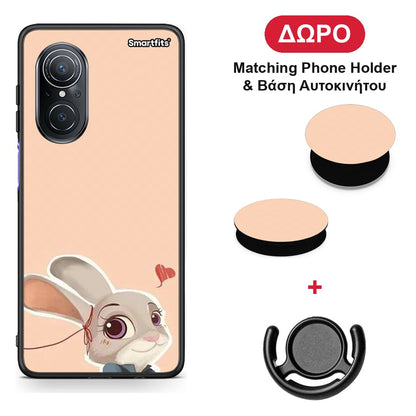 Nick Wilde And Judy Hopps Love 2 - Huawei Nova 9 SE θήκη + Δώρο Phone Holder & Βάση Αυτοκινήτου