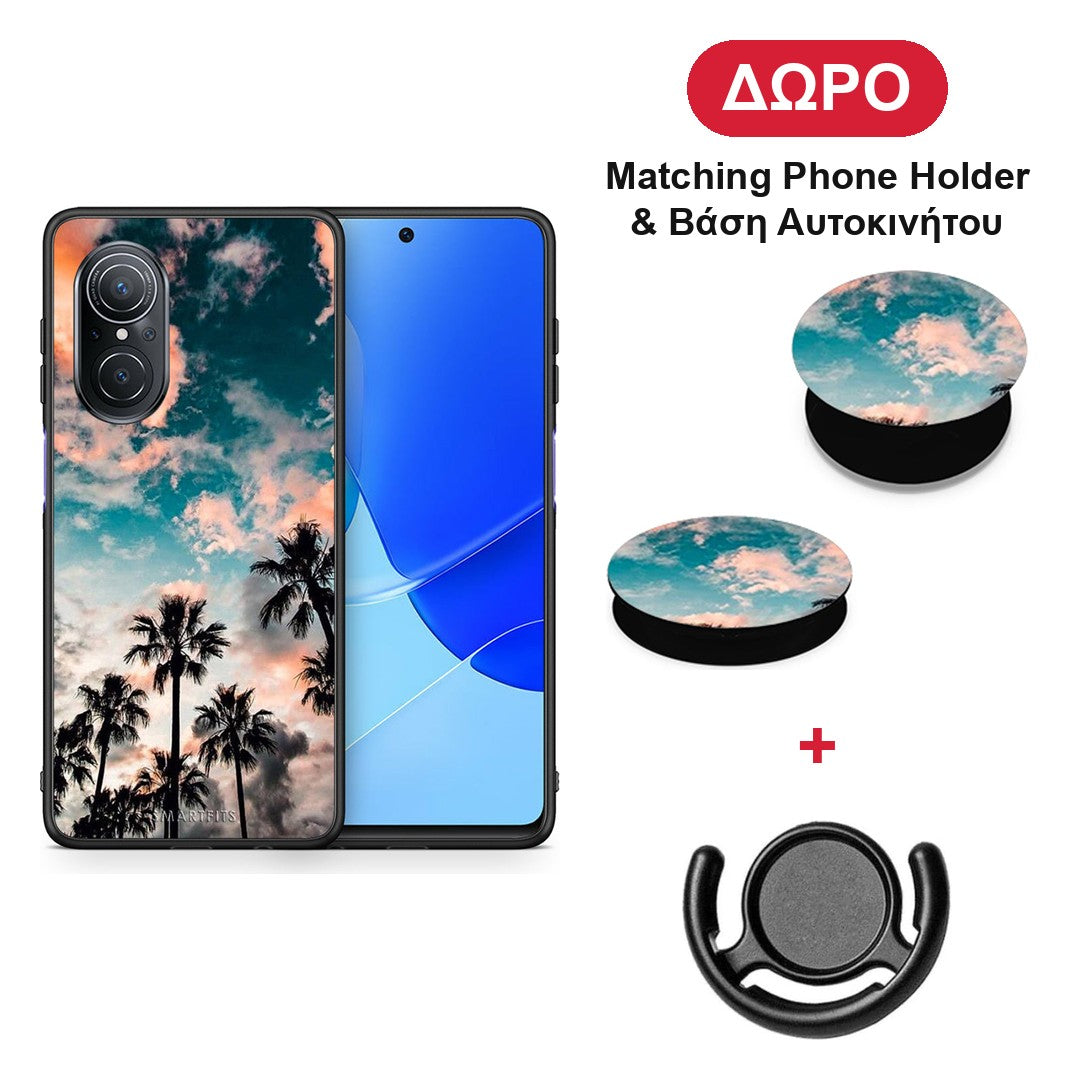 Summer Sky - Huawei Nova 9 SE θήκη + Δώρο Phone Holder & Βάση Αυτοκινήτου