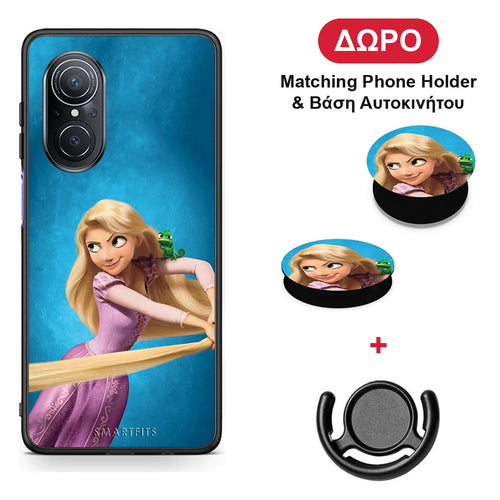Tangled 2 - Huawei Nova 9 SE θήκη + Δώρο Phone Holder & Βάση Αυτοκινήτου