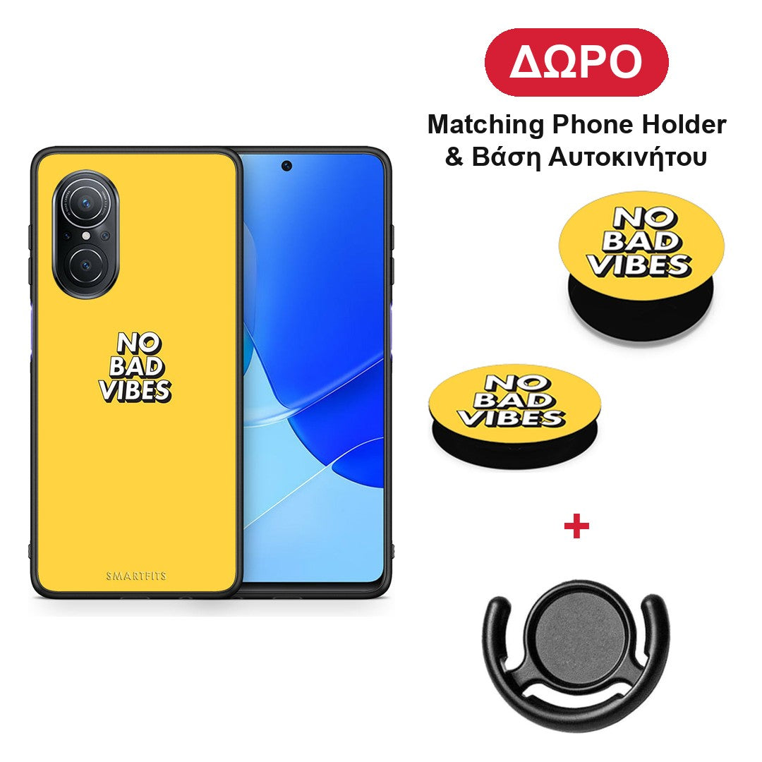 Text Vibes - Huawei Nova 9 SE θήκη + Δώρο Phone Holder & Βάση Αυτοκινήτου