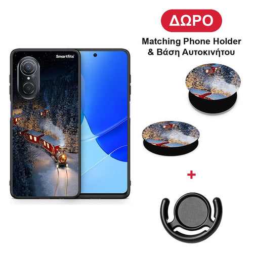 Xmas Train - Huawei Nova 9 SE θήκη + Δώρο Phone Holder & Βάση Αυτοκινήτου