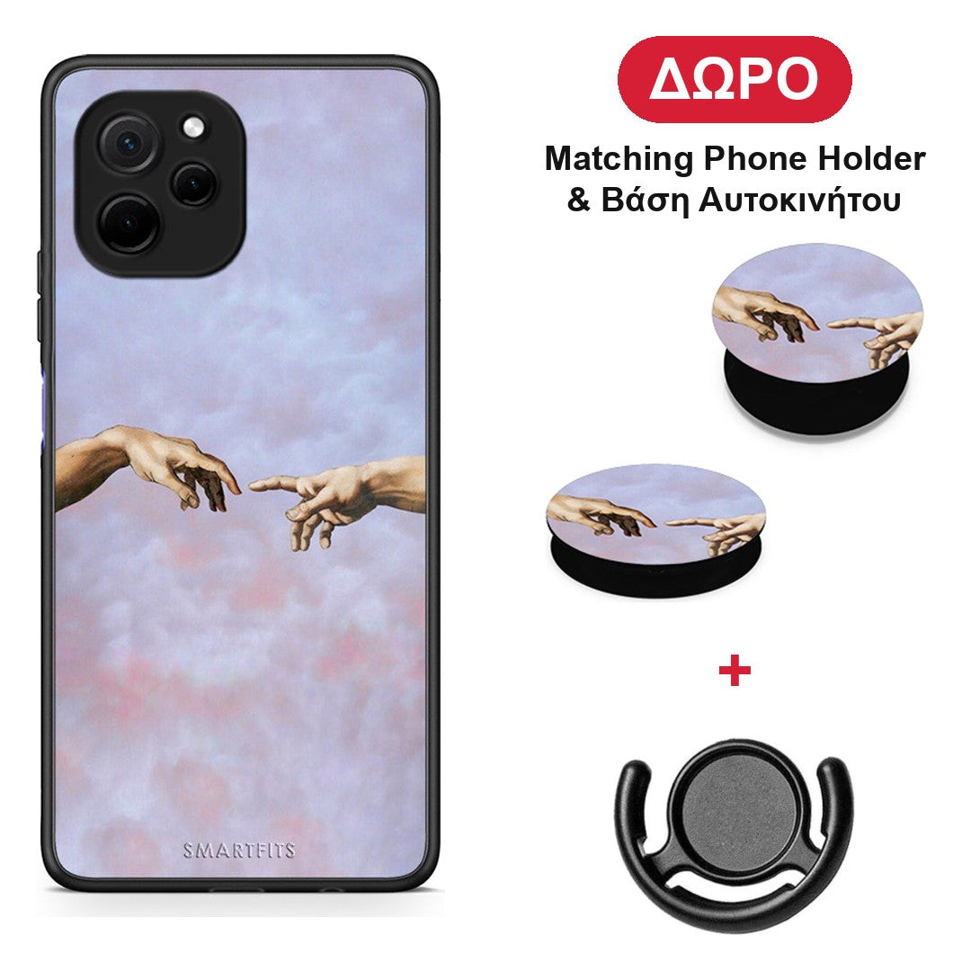 Adam Hand - Huawei Nova Y61 θήκη + Δώρο Phone Holder & Βάση Αυτοκινήτου