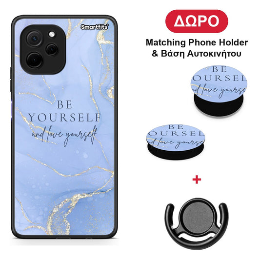 Be Yourself - Huawei Nova Y61 θήκη + Δώρο Phone Holder & Βάση Αυτοκινήτου
