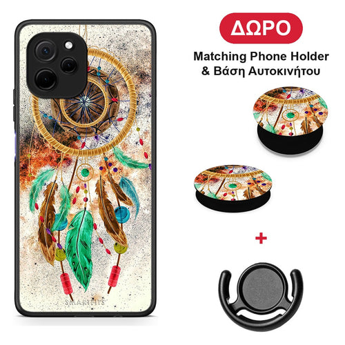 Boho DreamCatcher - Huawei Nova Y61 θήκη + Δώρο Phone Holder & Βάση Αυτοκινήτου