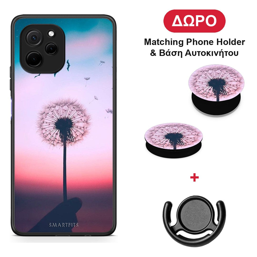 Boho Wish - Huawei Nova Y61 θήκη + Δώρο Phone Holder & Βάση Αυτοκινήτου