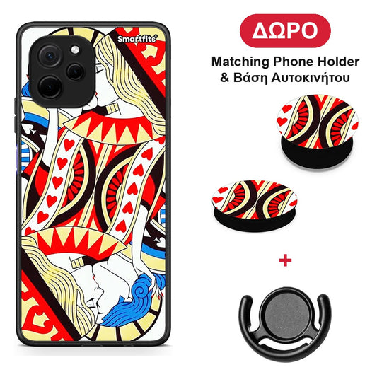 Card Love - Huawei Nova Y61 θήκη + Δώρο Phone Holder & Βάση Αυτοκινήτου