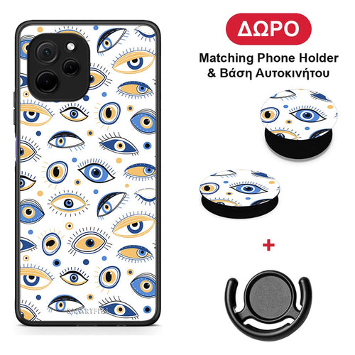 Ftou Ftou - Huawei Nova Y61 θήκη + Δώρο Phone Holder & Βάση Αυτοκινήτου