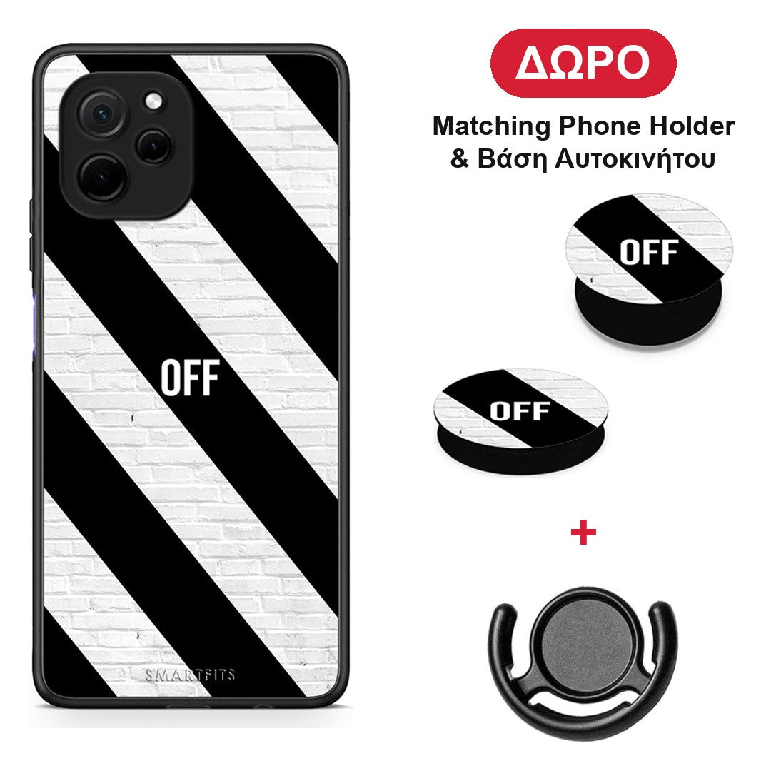 Get Off - Huawei Nova Y61 θήκη + Δώρο Phone Holder & Βάση Αυτοκινήτου