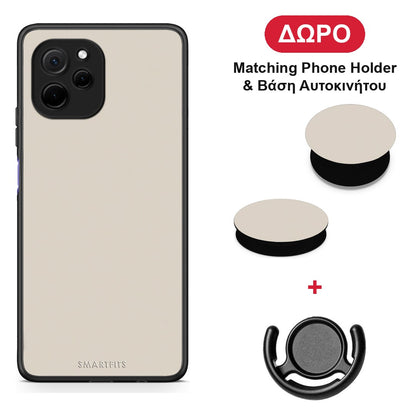 Ivory Beige - Huawei Nova Y61 θήκη + Δώρο Phone Holder & Βάση Αυτοκινήτου