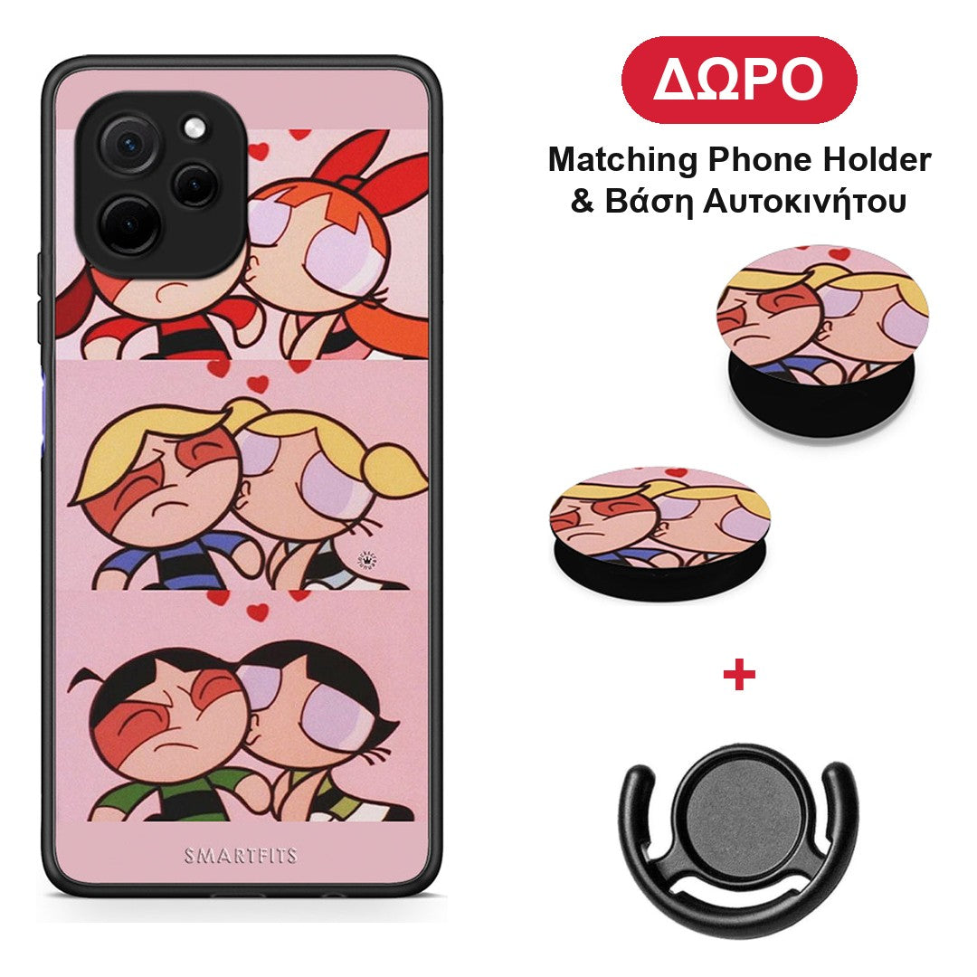 Puff Love - Huawei Nova Y61 θήκη + Δώρο Phone Holder & Βάση Αυτοκινήτου