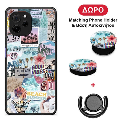 Summer Vibes - Huawei Nova Y61 θήκη + Δώρο Phone Holder & Βάση Αυτοκινήτου