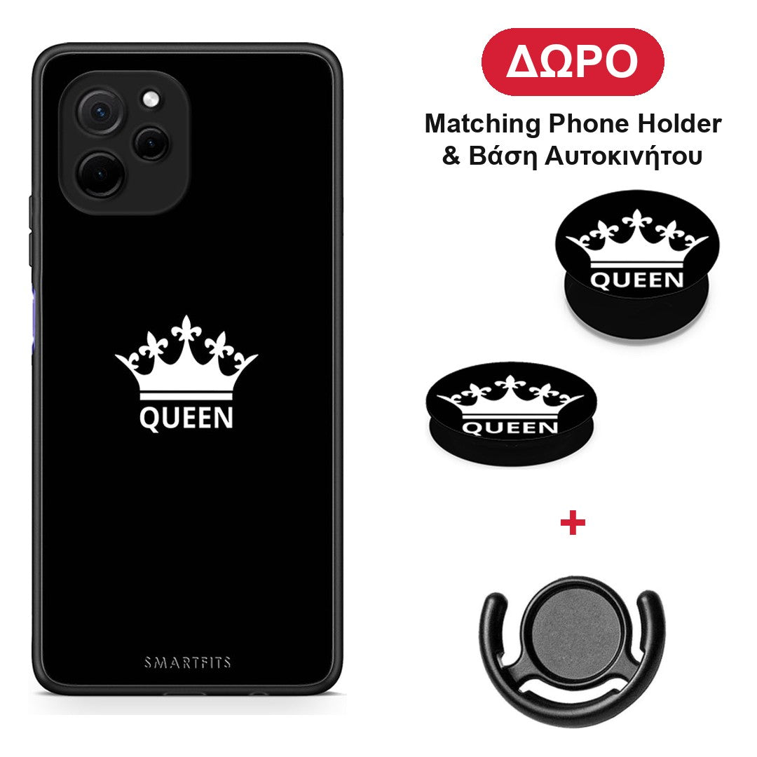 Valentine Queen - Huawei Nova Y61 θήκη + Δώρο Phone Holder & Βάση Αυτοκινήτου