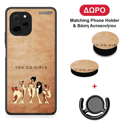 You Go Girl - Huawei Nova Y61 θήκη + Δώρο Phone Holder & Βάση Αυτοκινήτου