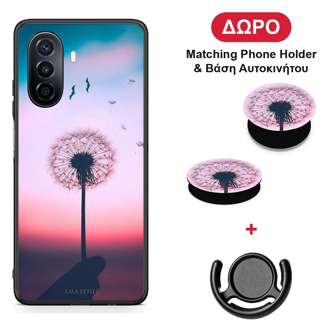 Boho Wish - Huawei Nova Y70 / Y70 Plus θήκη + Δώρο Phone Holder & Βάση Αυτοκινήτου