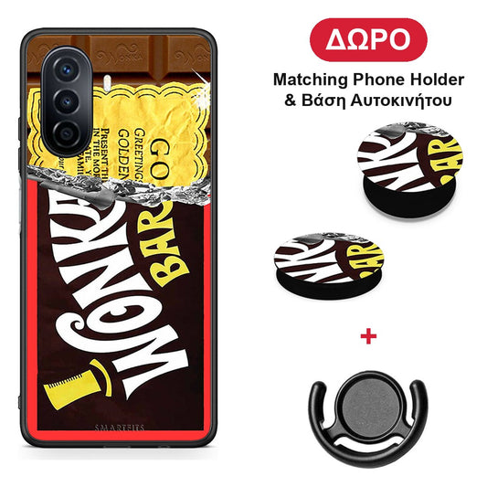 Golden Ticket - Huawei Nova Y70 / Y70 Plus θήκη + Δώρο Phone Holder & Βάση Αυτοκινήτου